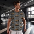 thumbnail image 3 of Wukai Construction Machines Print Men's Short-Sleeved Mesh T-Shirt,Quick-Dry Short Sleeve Workout T-Shirt-XX-Large, 3 of 8