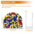 thumbnail image 4 of Yayeee Napkin Holder for Table Kitchen Paper Tissue Organization, Art Triangles, 4 of 8