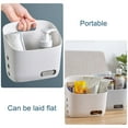 thumbnail image 5 of Kitchen Gadgets Storage containers Hanging Plastic Basket With Hooks Bathroom Shower Hanging Basket With Drainage Holes Kitchen Storage Hanging Baskets Bedroom Hanging Organizer For Home Decoration, 5 of 8
