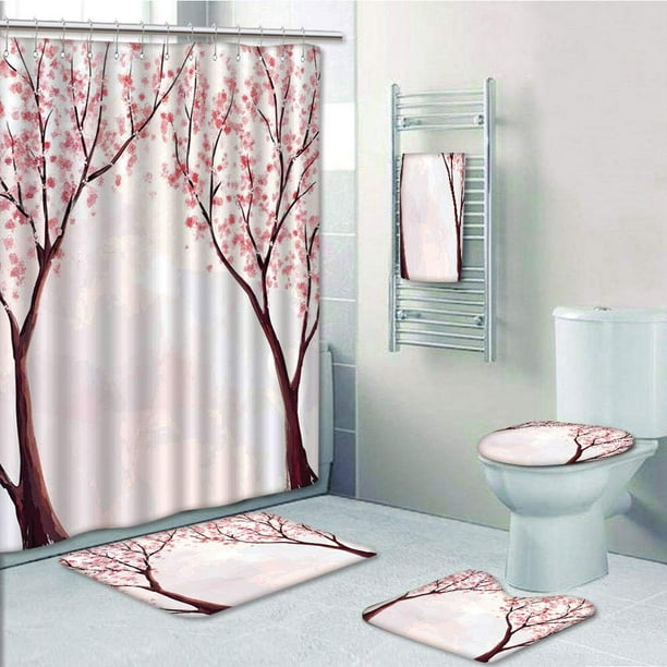 Prtau Japanese Fl Sakura Tree, Cherry Blossom Bathroom Ideas