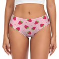 thumbnail image 1 of Balery Strawberries Ropa Interior de Algodón para Mujer con Dibujo – Braguitas Cómodas y Elásticas, Estilo Clásico-Small, 1 of 6
