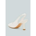 thumbnail image 3 of Ararki Luxurious Satin Pearl Slingback Sandals, 3 of 11