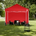 thumbnail image 6 of MASTERCANOPY 10' x 10' Pop-up Canopy Tent Commercial Instant Shelter with 4 Sidewalls, Red, 6 of 6