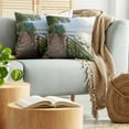 thumbnail image 5 of Ambesonne Nature Throw Pillow Cover 2 Pack, Jogging at Shoreline, 16", Green Chocolate, 5 of 5