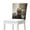 Black Cat Christmas Tree, variant on TSOVTHRID Deer Elk Cross Crow Print Chair Back Cover Dining Chair Cover Stretch Polyester Fabric Chairs Protector Slipcovers for Kitchen Hotel Holiday Party Decor, Set of 1
