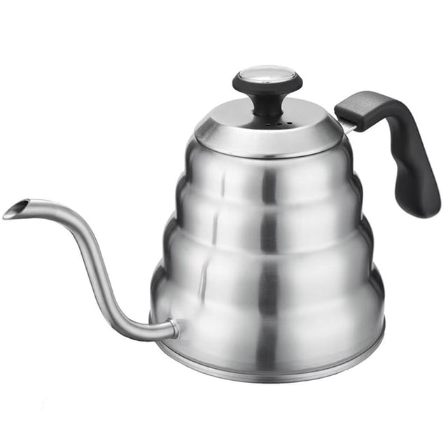 1.2L Pour Over Coffee Kettle, Small Gooseneck Kettle with Thermometer and Ergonomic handle, Pour Over Kettle Stainless Steel Gooseneck Tea Kettle for all occasions.