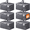 Gray, variant on Large Moving Boxes and with Zippers & Handles Moving Supplies with lids, Heavy Duty Totes for Storage Bags for Space Saving, Fold Flat, Moving and Storing 93L