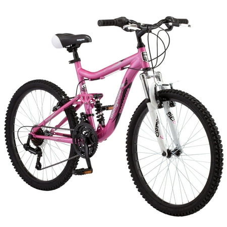 Mongoose 24" Ledge 2.1 Girls Mountain Bike, Light Pink