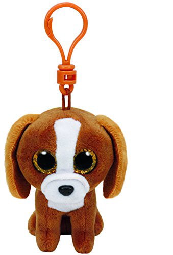 - MWMTs TY Beanie Boos Plastic Key Clip Glitter Eyes TALA the Brown Dog 