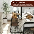 thumbnail image 5 of Folding TV Tray Adjustable Dinner - Trays for Eating On Couch Wooden Tables Mate Stand Foldable Desk with Cup Holder Portable, 5 of 9