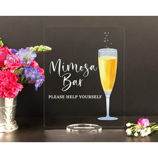 PRESTIGE Mimosa Bar Supplies | Brunch Decorations & Mimosa Bar Kit,  Christmas Party Supplies w/ Bubbly Bar Sign & Banner Set, Holiday Bridal  Shower