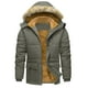 thumbnail image 1 of Kalauyu Mens Jackets with Hoode Parka Fleece Liner Coats Windproof Winter Raincoat Multi Pockets, 1 of 8
