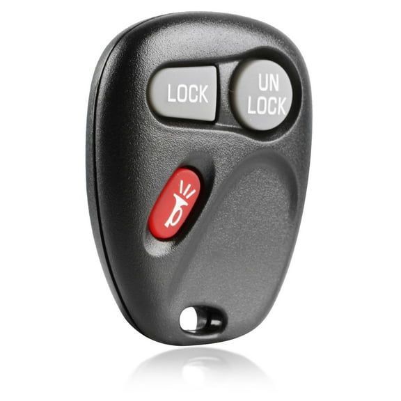 KeylessOption replacement fob for Cadillac/Chevrolet/GMC (25695954) 4-button remote key fob w/ trunk release