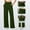 Army Green(Womens Pants), variant on ZHYou Yoga Pants for Women Kint Texture Stretch High Waist Straight Leg Baggy Fit Pull On Trousers,Blue,Size L
