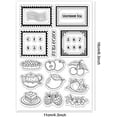thumbnail image 4 of Fruits Clear Stamps Postage Transparent Stamps Cake Silicone Stamp Lemon Rubber Stamp for Holiday Cards Making Journaling Photo Album Journal Scrapbooking, 6.2x4.3inch, 4 of 9