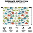 thumbnail image 2 of Blackout Kids Curtains,Colorful Dinosaur and Flower Pattern Childrens Insulated Curtains Set Of 2,Bedroom Essentials,Toddler Room Decor 42"x54", 2 of 5