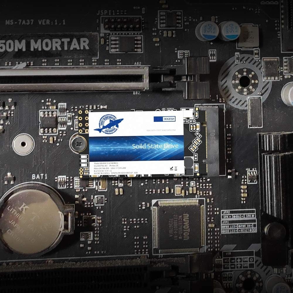 DOGFISH M.2 2242 SSD 1TB Ngff Internal Solid State Drive High-Performance Hard Drive for Desktop Laptop SATA III 6Gb/s Includes SSD(1TB, M.2 2242)