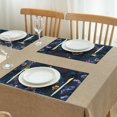 thumbnail image 3 of Pioneer Flower Floral Print Pattern Summer Placemats Table Placemats Set Of 4-Linen Kitchen Washable Placemats Table Mats 12x18 Inch Non-Slip Heat Resistant, 3 of 5
