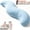Light Blue, variant on Upgraded Pea Pod Body Pillow for Side Sleeper, Ergonomic Double Curve Design for Hip & Leg Support, Full Body Comfort Pillow for Back & Neck