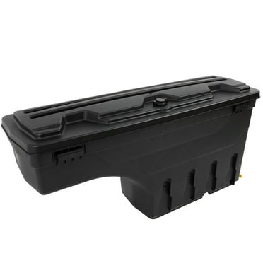 CCIYU Lockable Truck Bed Storage Tool Box Compatible for Nissan Titan 2017-2021, for Nissan Titan XD 2016-2019 2021 Black Toolbox, Rear Wheel Well Toolbox Passenger Side