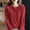 diamond red, variant on Ladies 100%Wool/YAMXUN Cardigan Spring New Large Size Twist Coat High-End YAMXUN Sweater Shirt Loose Women Jacket Thick Top