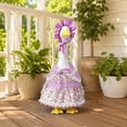 thumbnail image 5 of Floral Dress and Bonnet Set for 23 Inch Porch Goose Outfits, Vintage Lace Clothes for Front Porch Statue Decoration, Cute Accessory for Dress Up Goose, 5 of 7