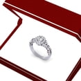 thumbnail image 6 of Dazzlingrock Collection 1.00 Carat (ctw) 14K Round Diamond Ladies Split Shank Bridal Engagement Halo Ring 1 CT, White Gold, Size 5.5, 6 of 6
