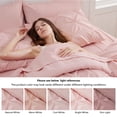 thumbnail image 4 of Juego de edredón Bedsure tamaño king rosa con 7 piezas, 4 of 8
