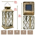 Solar Lantern,Outdoor Lanterns,Waterproof Flickering Flameless Candle Lantern,Solar Lanterns