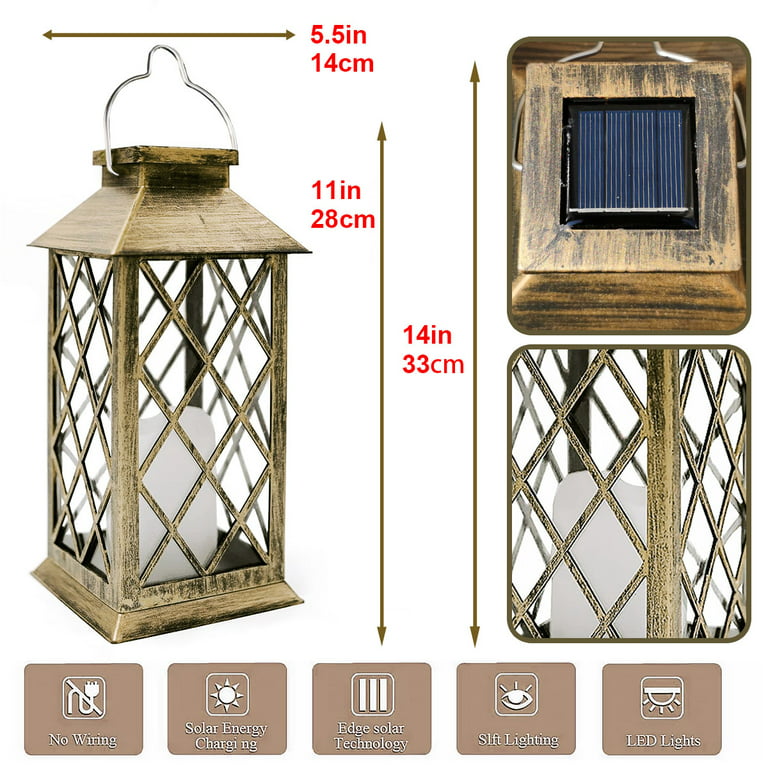 Waterproof LED Solar Garden Light Flickering Flameless Candle Outdoor  Lighting Hanging Smokeless Solar Lantern For Camping From Fangyan, $33.07