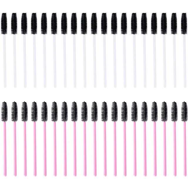 100 cepillos desechables para pestañas, varitas de rímel, cepillo para pestañas, carretes para extensiones de pestañas, carrete para cejas, sombra de ojos, kit de suministros de maquillaje,