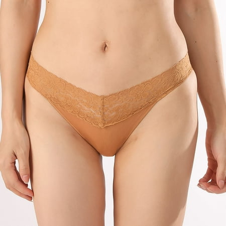 Limited-Time Price Cut: Ladies Underwear  Ropa Interior de Mujer  Women s Lace Low Rise Sexy Comfortable Breathable Briefs Women s Underwear SOPATENOR Khaki S