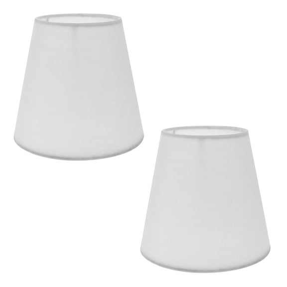 FESTFENDS 2Pcs White Cloth Lampshade for Floor Lamps 14.0x14.0x5.1in