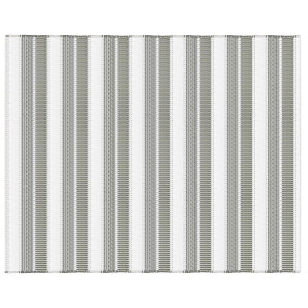 Alfombra decorativa Vivsun de poliéster con rayas neutras, 240 x 300 cm