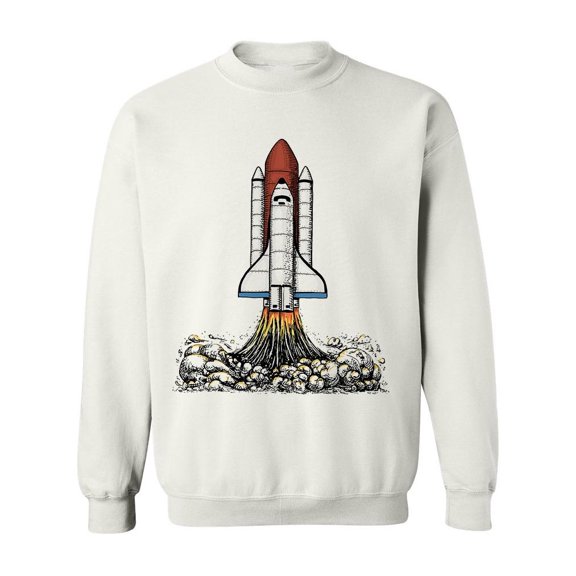 A Rocket Taking Off To Space Sweatshirt Men -Image by Shutterstock, Male 3X-Large
