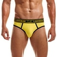 thumbnail image 5 of Men's Boxer Briefs No Ride up Spandex Men Underpants Underwear Men Small Underwear Mens Mens Briefs Big Pack of for Bulk Long Leg Underpants Small Men's Fashion Yellow XL, 5 of 5