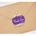 thumbnail image 4 of Darling Souvenir DIY Rose Blossom 1.6 Inches Violet Round Thank You Stickers DIY Envelope Seals-45 Pcs, 4 of 4