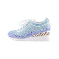 thumbnail image 3 of Lady Couture Jackpot Glitz Fashion Athletic Sneaker On A Spring Look Wedge, Blue. 12, 3 of 5