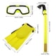 thumbnail image 2 of 1 juego de snorkel para niños con snorkel seco, gafas de buceo antivaho y aletas de natación, aletas de snorkel impermeables para niños, equipo de playa, entrenamiento de buceo, talla 25-30, 2 of 6
