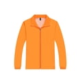 thumbnail image 4 of Hansber Mens Windproof Volunteer Jacket Lightweight Full Zip Windbreaker Workout Running Coat with Pockets Orange XL, 4 of 5