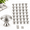 Silver 35 Pack, variant on Black 35 Pack 1-1/4 Inch Round Stainless Steel Zinc Alloy Cabinet Knobs