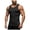 Black, variant on Mens Compression Shirt Slimming Body Shaper Vest Workout Tank Tops Abs Abdomen Undershirts (Dark Blue, XL)
