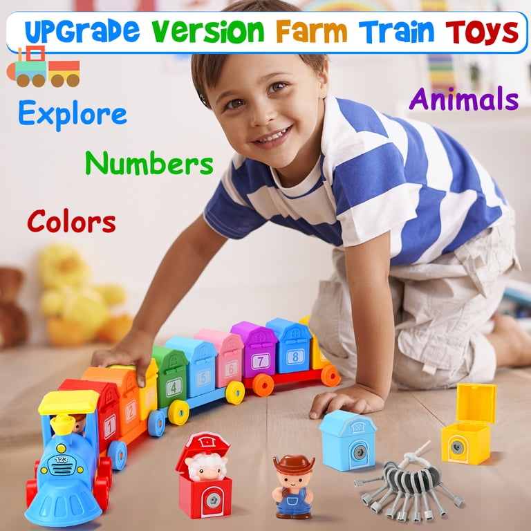 IYHN Farm Train Learning Toy, Counting, Matching & Sorting
