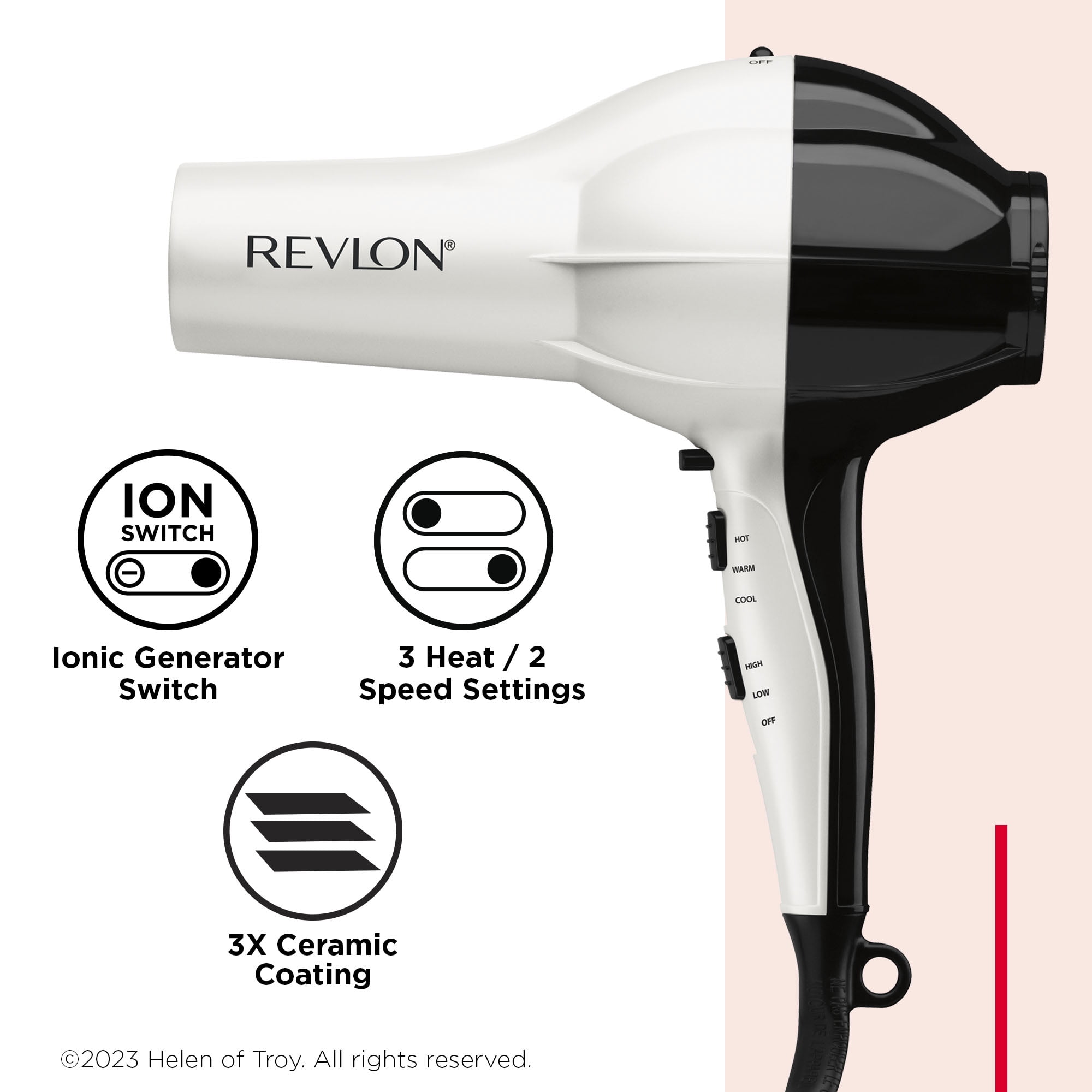 Secador De Pelo Ceramic Ionic Revlon RVDR5105LA2A