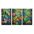 thumbnail image 2 of Designart "Paradise of Succulents Green Blue Bliss II" Floral & Botanical Wall Art Set Of 3 - Green Succulent Gallery Wall Set For Home Decor, 2 of 7