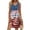 Red, variant on 4th of July Dresses Patriotic American Flag Sleeveless Dress Stars Stripes V Neck Tank Sundress