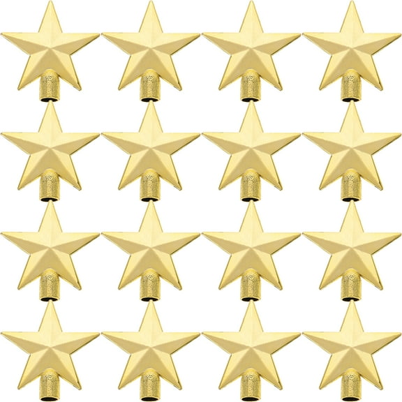 20 Pcs Christmas Star Decoration Holiday Tree Table Top Topper Father Golden