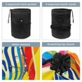 thumbnail image 3 of PhooArto Drawstring Cosmetic Bag, Barrel Shaped Portable Travel Makeup Bags, Zebra Rainbow Print Large Capacity Waterproof Multifunctional Bucket Toiletry Bag, 3 of 6