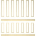 thumbnail image 6 of Ekena millwork 94 1/2"L (Adjustable 108"H to 132"H) Ashford Square Panel Stacked Wall Wainscot Paneling Kit, 6 of 10
