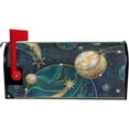 thumbnail image 5 of GZHJMY Galaxy Cosmic Planets Green Marble Magnetic Mailbox Cover Standard Size Mailbox Wraps MailWraps Post Letter Box Cover Garden Yard 21 x 18 in Home Decor, 5 of 7